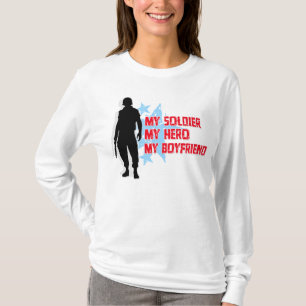 Camiseta Meu soldado, meu herói, meu namorado