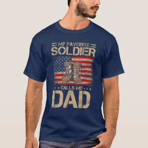 Camiseta Meu Solidário Favorito Me Chama Pai Militar Pai