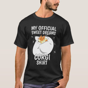 Camiseta Meu Sonho Doce Oficial De Dormir Pijama Pj Corgi