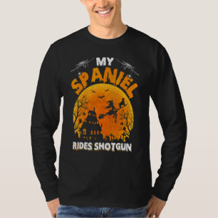 Camiseta Meu Spaniel Viaja no Banco da Frente Spaniel Cacho