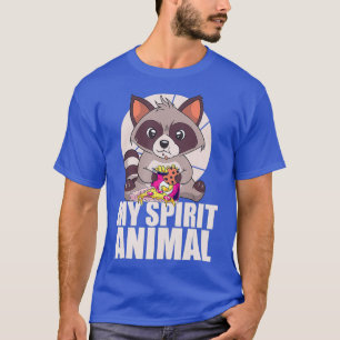 Camiseta MEU SPIRIT ANIMAL Engraçado Raccoon Meming Junk