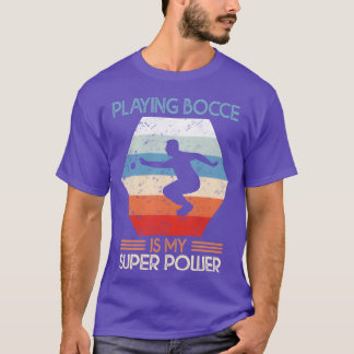 Camiseta Meu super Poder Presente esportivo Retro Boules