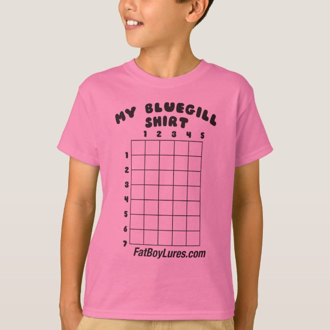 Camiseta Meu t-shirt de medição do Bluegill (Frente)