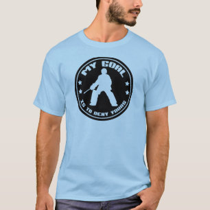 Camiseta Meu t-shirt do Goalie do hóquei em campo do