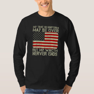 Camiseta Meu Tempo De Uniforme Pode Estar Acabado, Mas Meu