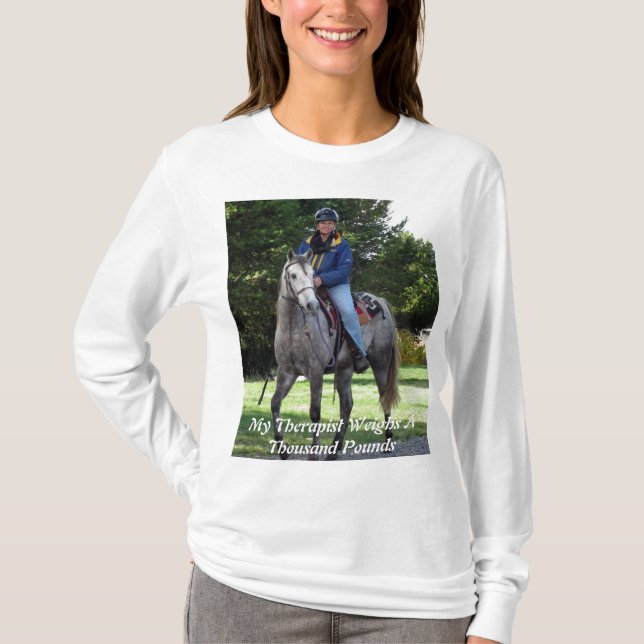 Camiseta Meu terapeuta Debbie e Shadow* (Frente)