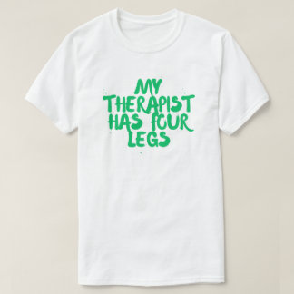Camiseta Meu Terapeuta Tem Quatro Pernas – Humor para Donos