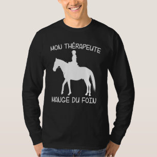 Camiseta Meu Terapista Comendo Cavalo de Casco