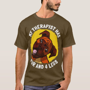 Camiseta Meu Terapista Tem Pele e 4 Pernas Cachorro Embalad