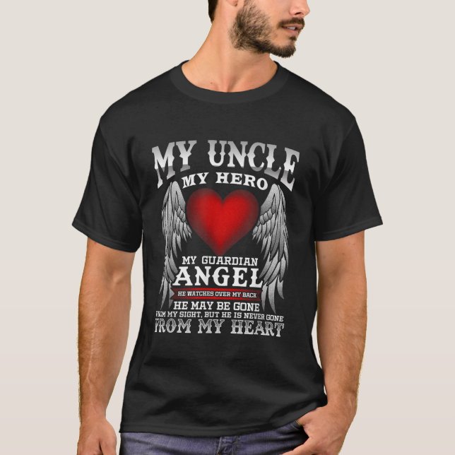 Camiseta Meu Tio Anjo Guardião Em Lembrança (Frente)