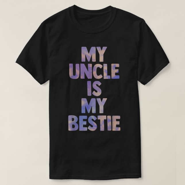 Camiseta meu tio é minha melhor amiga para sobrinho da sobr (Frente do Design)