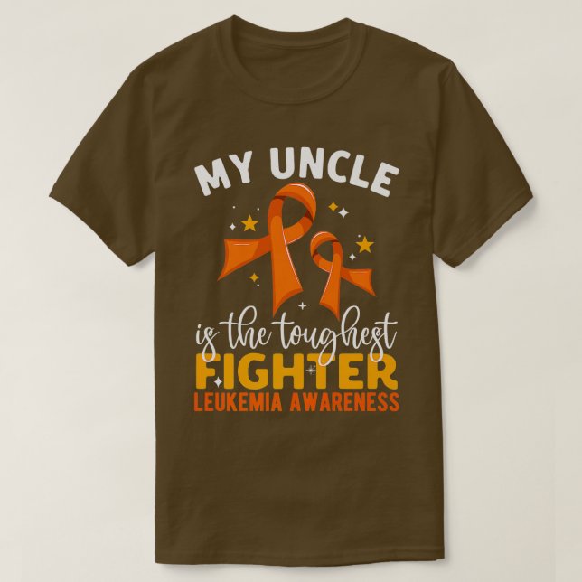 Camiseta Meu Tio É O Mais Pesado Awarenes Da Leucemia (Frente do Design)