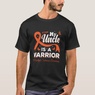 Camiseta Meu Tio É Um Guerreiro Apoie Esclerose Múltipla A