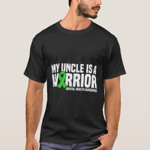 Camiseta Meu Tio É Um Guerreiro Fita Verde Saúde Mental A