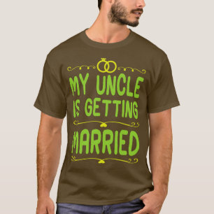 Camiseta Meu Tio Está Casando Feliz Dia De Casamento Niec