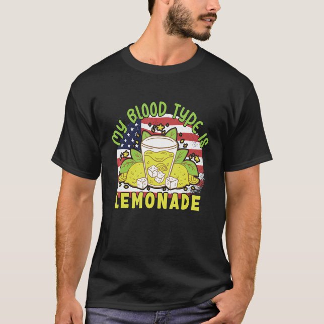 Camiseta Meu Tipo De Sangue É Limonada. (Frente)