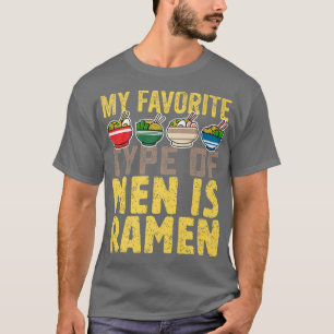 Camiseta Meu Tipo Favorito De Homens É Ramen, Bonito Japonê