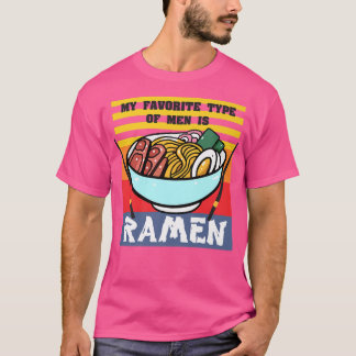 Camiseta Meu Tipo Favorito De Homens É Ramen, Retro Japonês