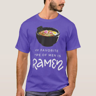 Camiseta Meu tipo favorito é Ramen Soup Funny Cote