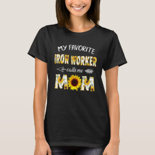 Camiseta Meu Trabalhador de Ferro Favorito Me Chama Mãe Mot