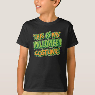 Camiseta Meu traje do Dia das Bruxas caçoa o t-shirt escur