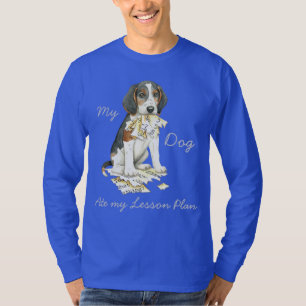 Camiseta Meu Treeking Walker Coonhound Comeu Meu Plano De L