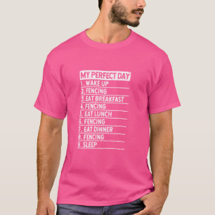 Camiseta Meu treinador de esgrima perfeito para o dia intei