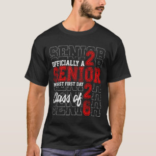 Camiseta Meu Último Dia De Mais velho Cl De 2026 High Scho