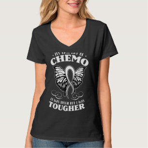 Camiseta Meu Último Dia De Quimioterapia Ideia De Borboleta