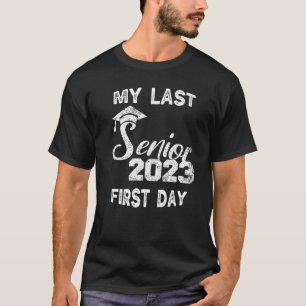 Camiseta Meu último Mais velho de 2023 Classe de 2023 de no