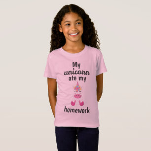 Camiseta Meu Unicórnio Comeu Minha Casa