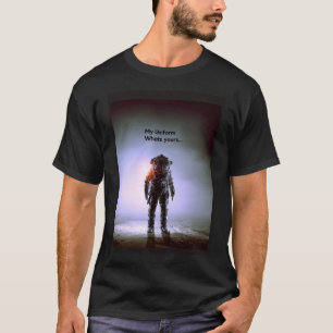 Camiseta Meu uniforme é um conjunto espacial que é seu