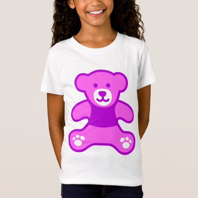Camiseta Meu urso de ursinho roxo (Frente)
