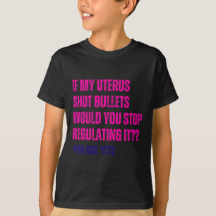 Camiseta Meu Útero Atirou Balas Pro Choice Feminista