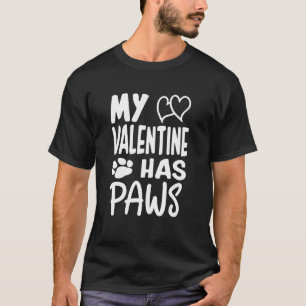Camiseta Meu Valentim Tem Patas Gato Cachorro