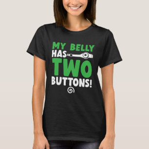 Camiseta Meu Ventre Tem Dois Botões Conscientização sobre G