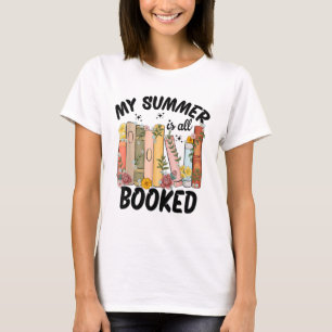 Camiseta Meu Verão É Todo Livro De Leitura Engraçado