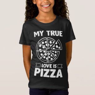 Camiseta Meu Verdadeiro Amor é Pizza - Dia de os namorados