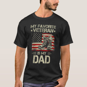 Camiseta Meu Veterano Favorito É Meu Avô Combate Boots Ame