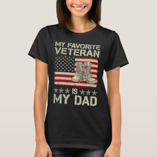 Camiseta Meu Veterano Favorito É Meu Combate Ao Pai Boots A
