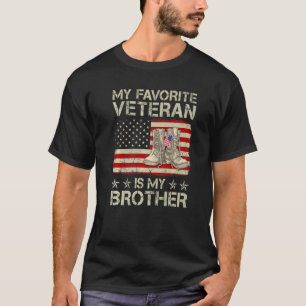 Camiseta Meu Veterano Favorito É Meu Irmão Combate Boots Am