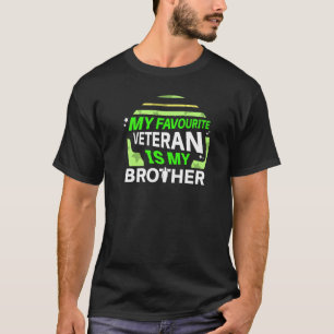 Camiseta Meu Veterano Favorito É Meu Irmão Vet Militar Ve