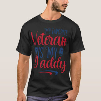 Camiseta Meu Veterano Favorito É Meu Pai