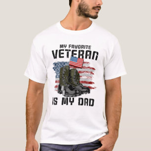 Camiseta Meu Veterano Favorito É Minha Família Militar Orgu