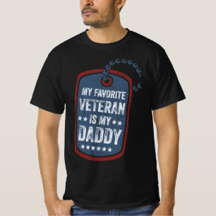 Camiseta meu veterano favorito é minha ideia de presente d