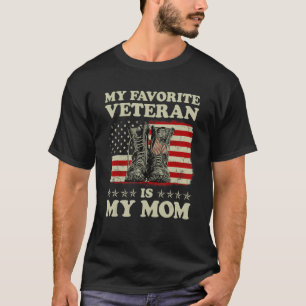 Camiseta Meu Veterano Favorito É Minha Mãe, Vetera De Bande
