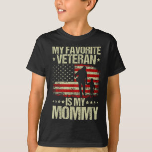 Camiseta Meu Veterano Favorito É Mymommy Bandeira Americana
