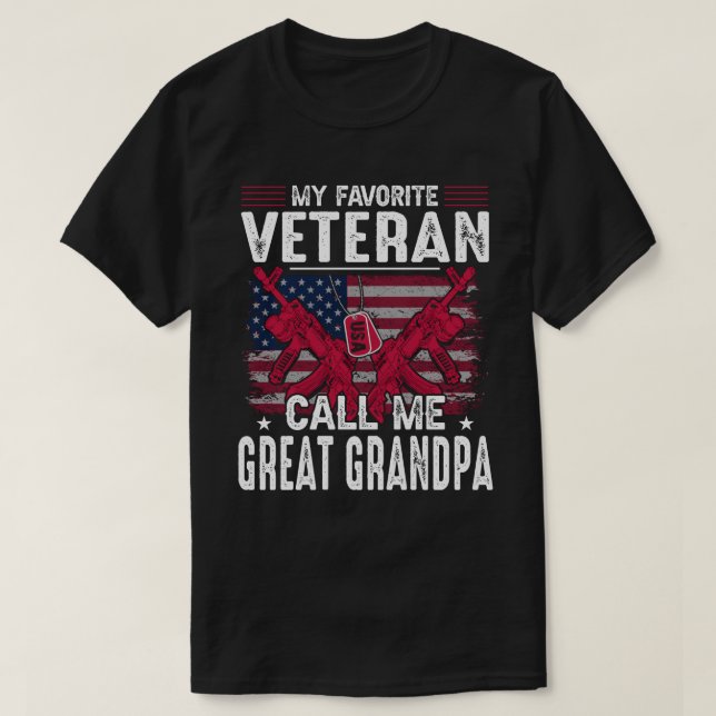 Camiseta Meu Veterano Favorito Me Chame De EXCELENTE GRANDP (Frente do Design)