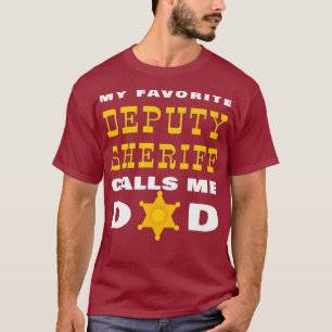 Camiseta Meu Vice-Xerife Favorito Me Chama De Pai Orgulhoso