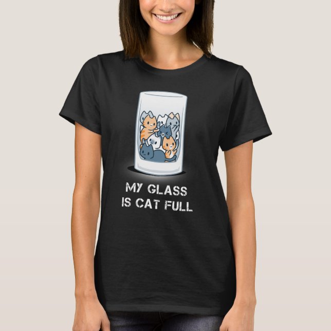 CAMISETA MEU VIDRO É CHEIO DE GATO (Frente)